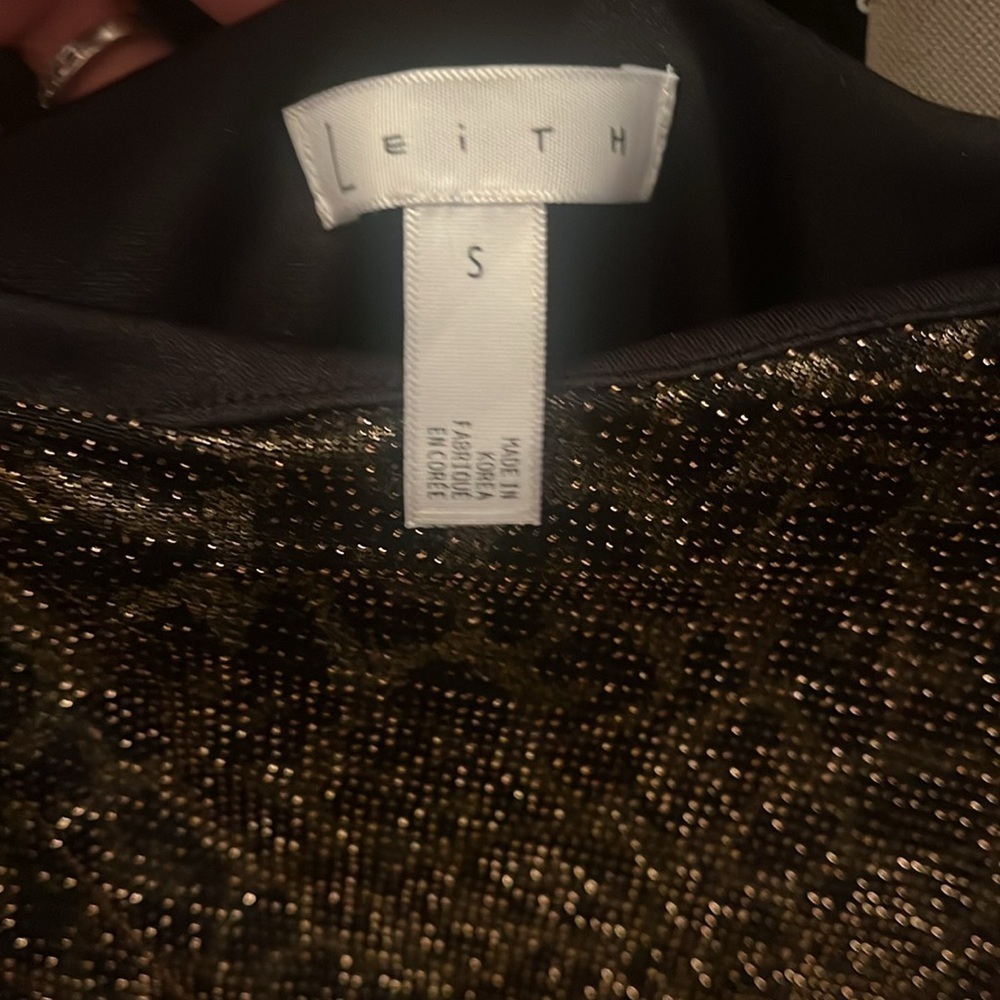 Leith black/gold leaped dress - Picture 4 of 4